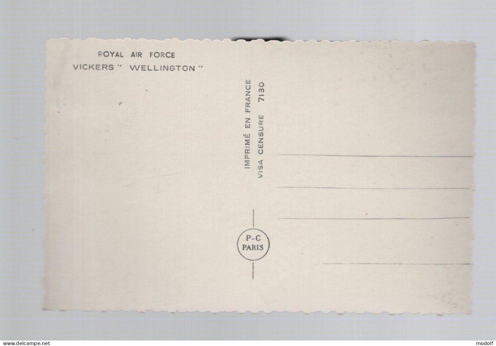 CPA - Transports - Avions - Royal Air Force - Vickers "Wellington" - Non Circulée - 1939-1945: II Guerra