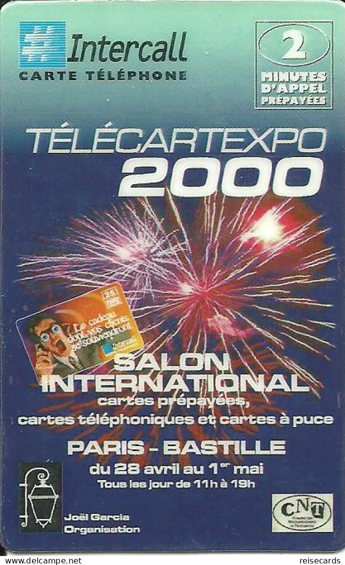 France: Prepaid Intercall - TélécarteExpo Paris 2000 - Sonstige & Ohne Zuordnung