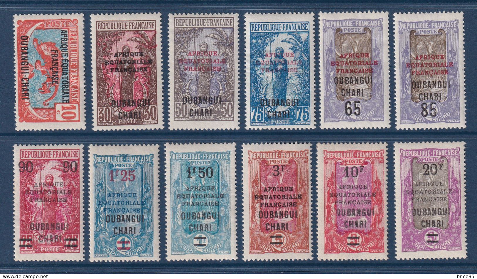 Oubangui - YT N° 63 à 74 * - Neuf Avec Charnière - 1925 à 1927 - Unused Stamps