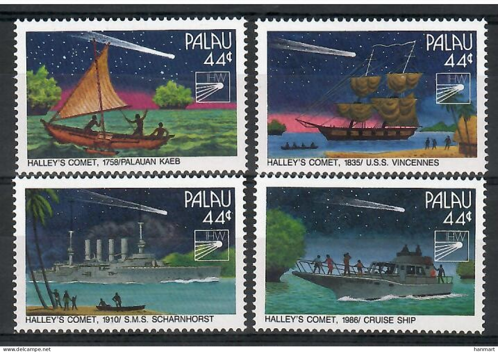 Palau 1985 Mi 97-100 MNH  (ZS7 PAL97-100) - Schiffe