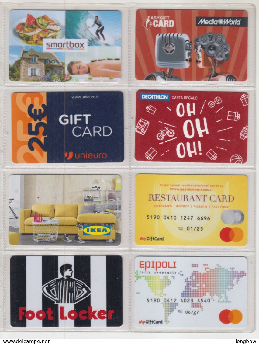 Gift Card Italy - 40 Cards (lot.n.95) - Tarjetas De Regalo