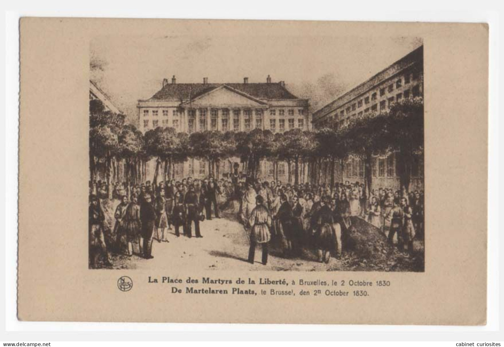 La Place Des Martyrs De La Liberté à Bruxelles, Le 2 Octobre 1830 - Marktpleinen, Pleinen