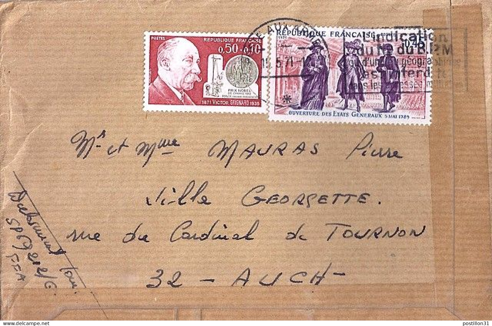 FRANCE N° 1678/1669 S/L. DE POSTE AUX ARMEES/15.5.71 - Brieven En Documenten