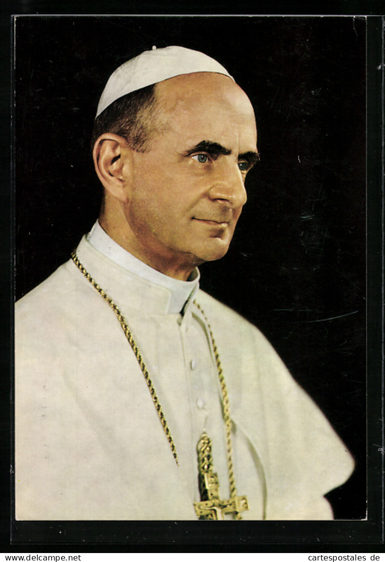 AK Portrait Von Papst Paul VI.  - Popes