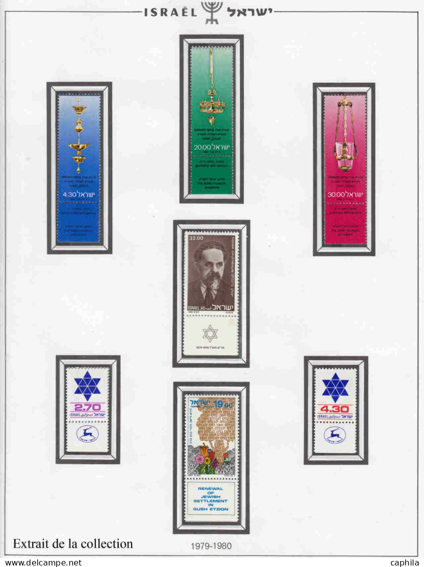 - ISRAEL, 1952/2007, XX, n° 54/1891 (57+72/5*) + Pa + BF + S + D, en 6 volumes Scheps - Cote : 9760 