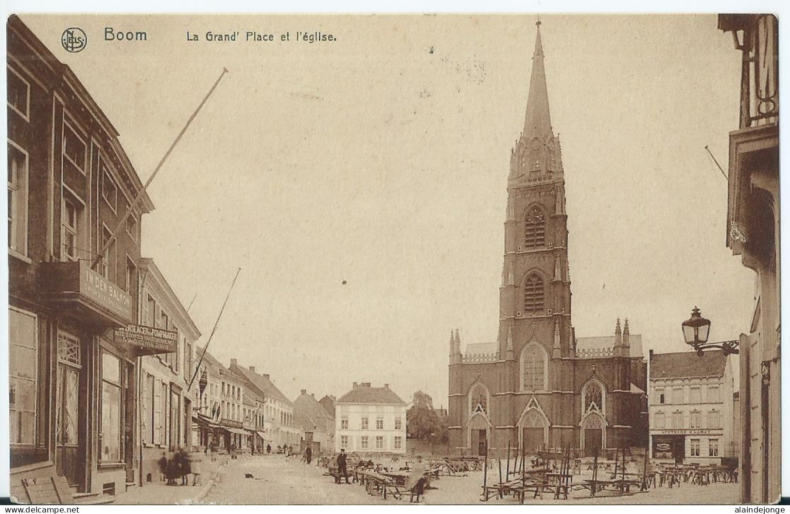 Boom - La Grand'Place Et L'Eglise - 1912 - Boom