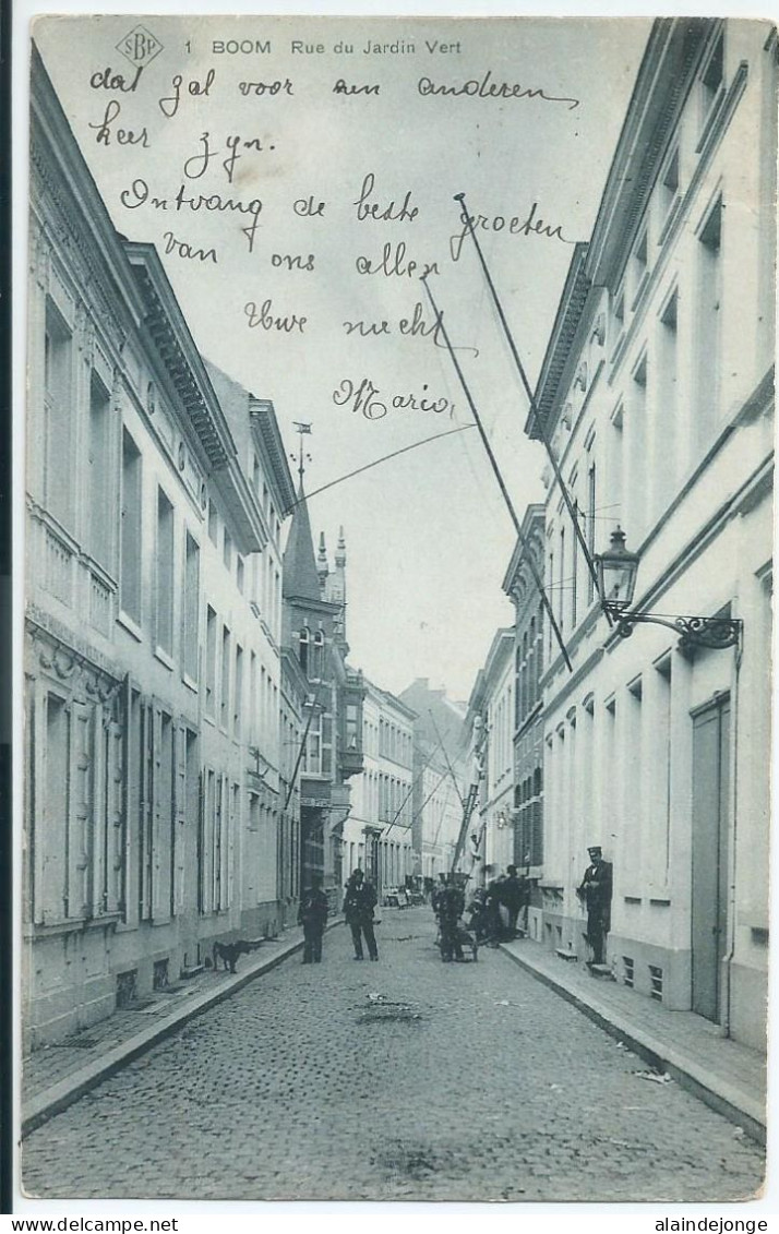 Boom - Rue Du Jardin Vert - 1907 - Boom