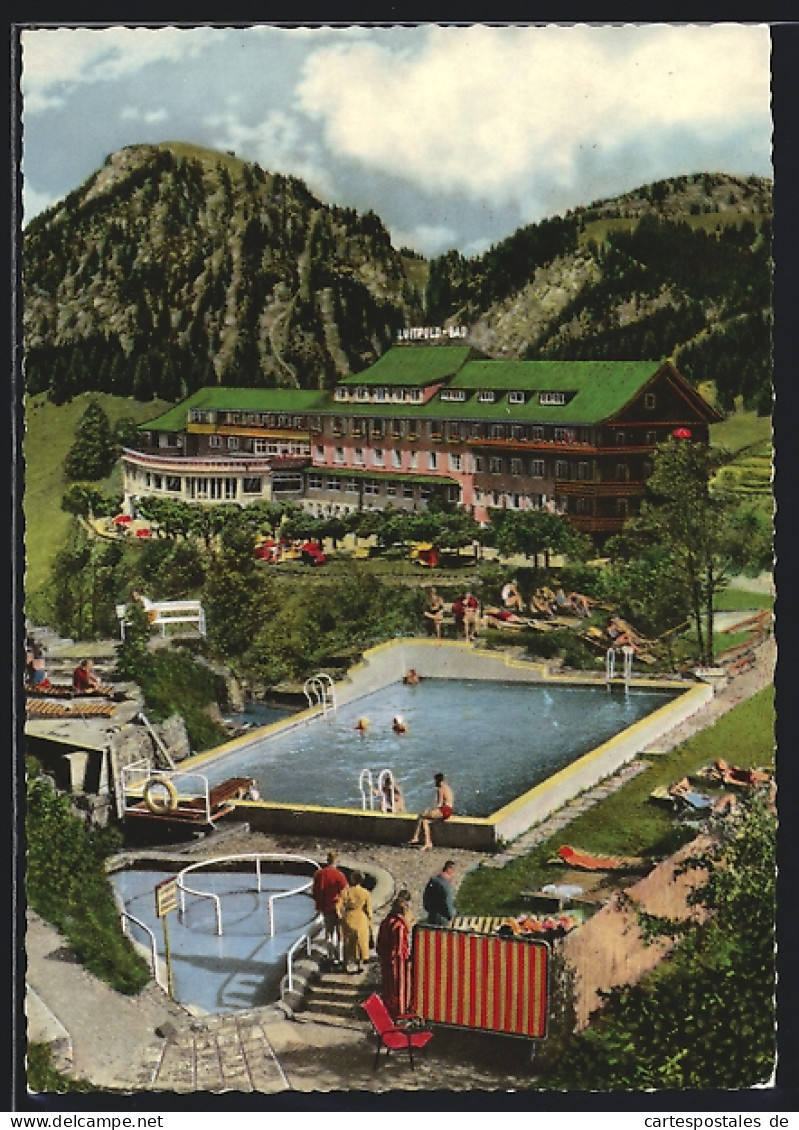 AK Hindelang-Bad Oberdorf, Das Kurhotel Luitpoldbad Mit Schwimmbad  - Hindelang