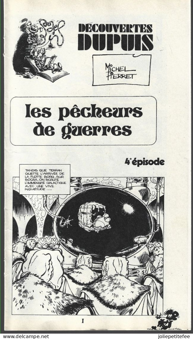 Découverte Dupuis.   LES PÊCHEURS DE GUERRES - Michel PIERRET.   4è épisode.  16/10/1975. - Spirou Magazine