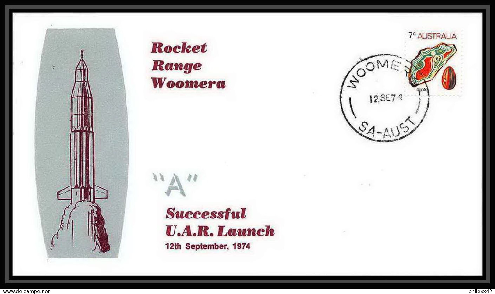 7296/ Espace (space Raumfahrt) Lettre (cover Briefe) 12/9/1974 Rocket Range Woomera Australie (australia) - Oceania