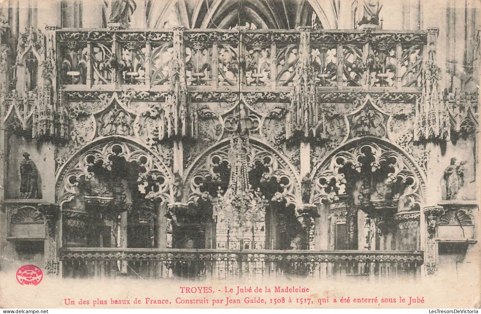 FRANCE - Troyes - Le Jubé De La Madeleine - Carte Postale Ancienne - Troyes