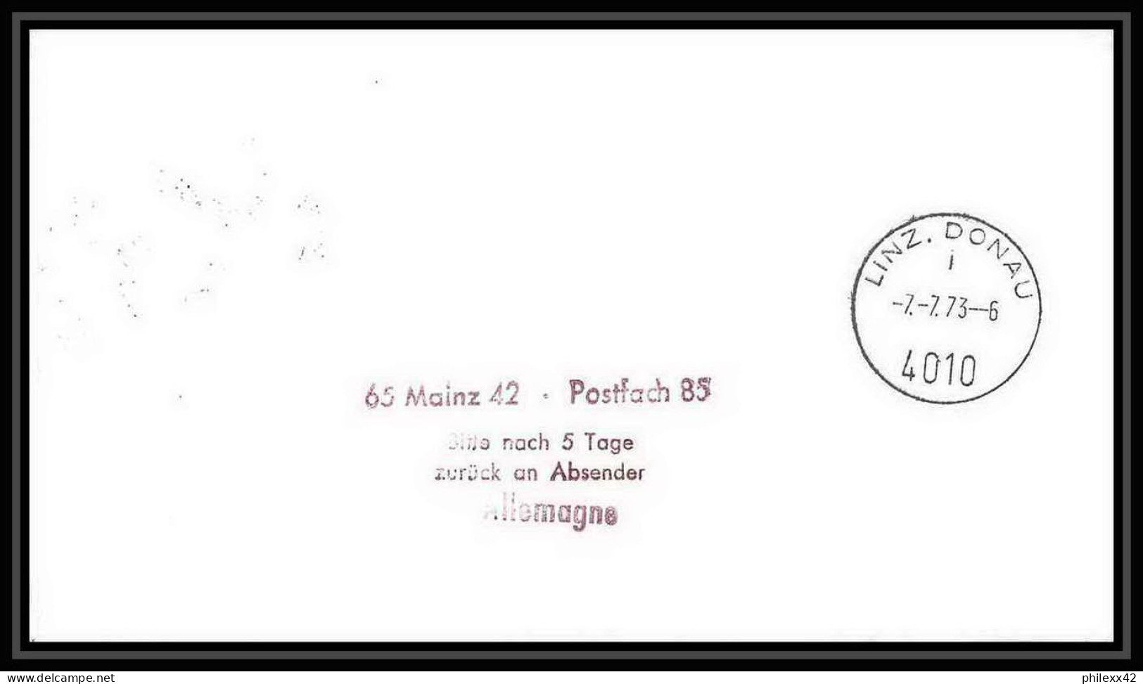 7070/ Espace (space Raumfahrt) Lettre (cover Briefe) 1/7/1973 Skylab 2 Stdn Patrick Ascension Island - Africa
