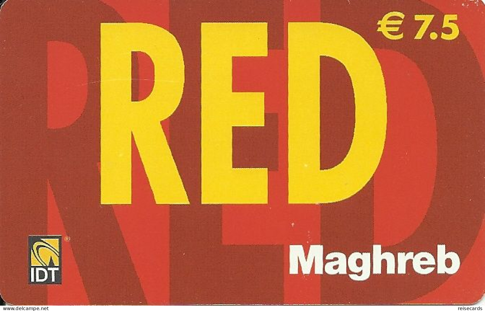 France: Prepaid IDT Red Maghreb 03.07 - Otros & Sin Clasificación