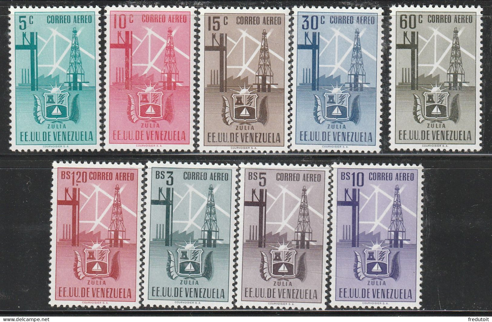 VENEZUELA - PA N°349/57 **  (1951) Armoiries De L'Etat De Zulia - Venezuela