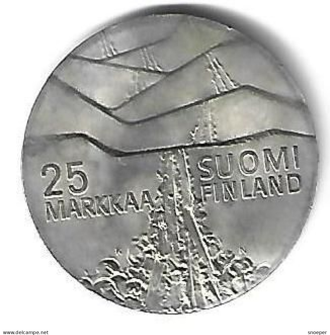 *finland 25 Markaa 1978  Km 56  Bu/ms65 - Finlande