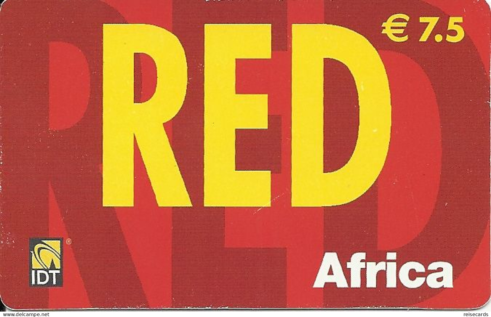 France: Prepaid IDT Red Africa 06.07 - Autres & Non Classés