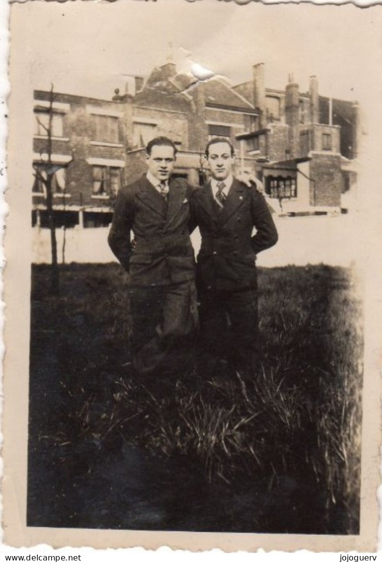 Marcq En Baroeul ( Champ De Course Du Croisé Laroche Photo Originale 6x9 De 1937 , Deux Frères George - Marcq En Baroeul