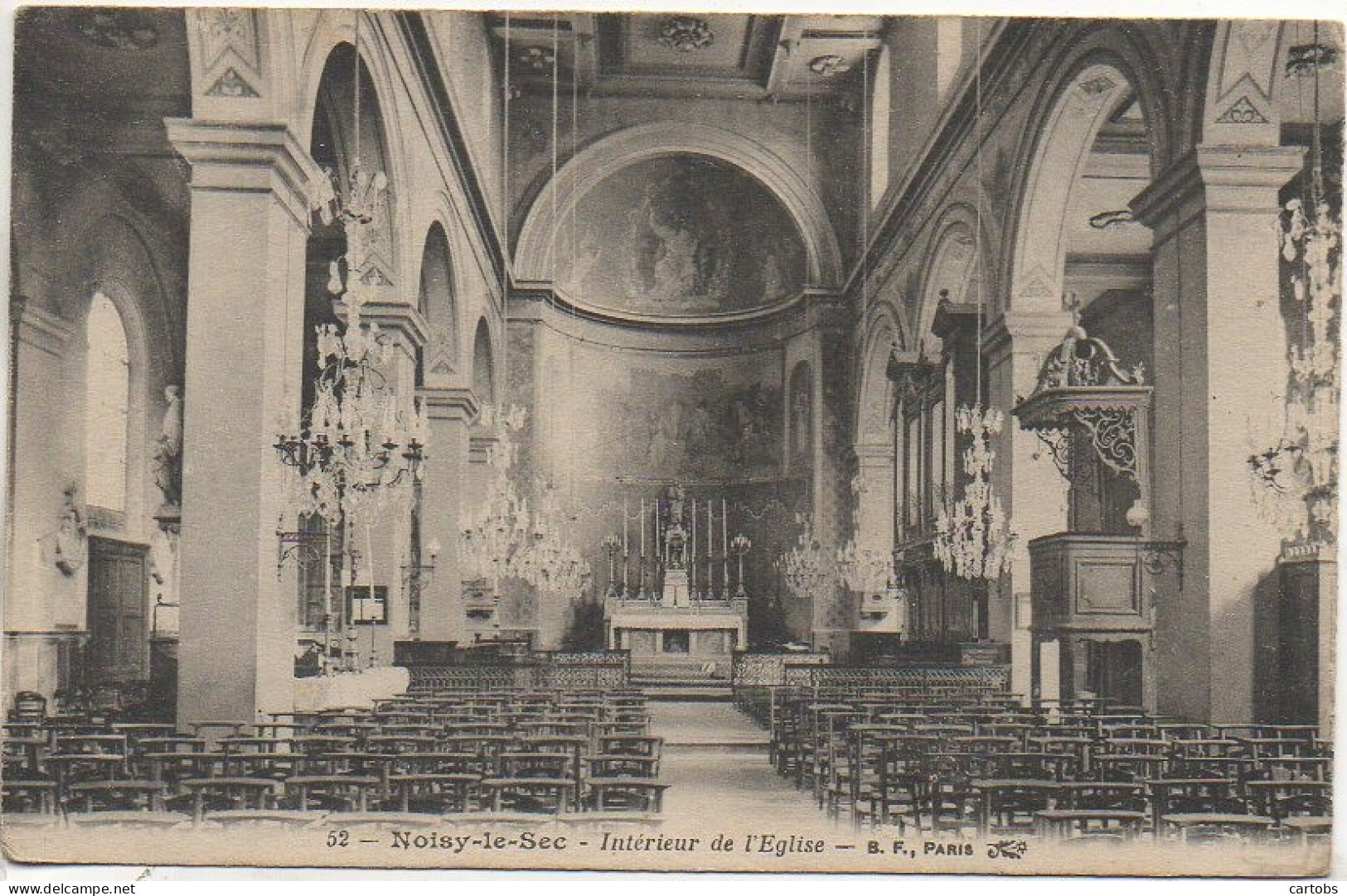 93 NOISY-le-SEC  Intérieur De L'Eglise  - Noisy Le Sec