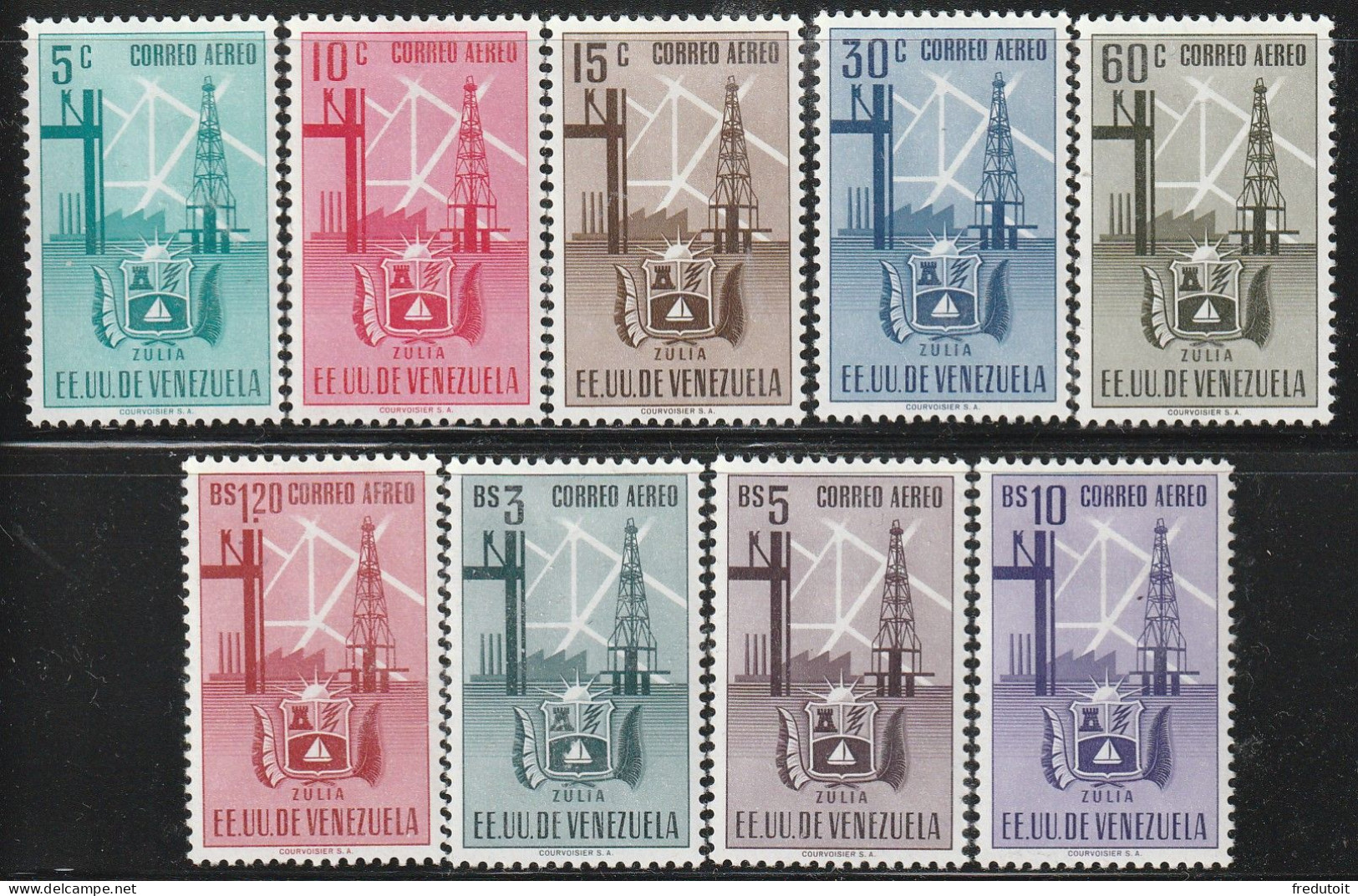 VENEZUELA - PA N°349/57 * (1951) Armoiries De L'Etat De Zulia - Venezuela