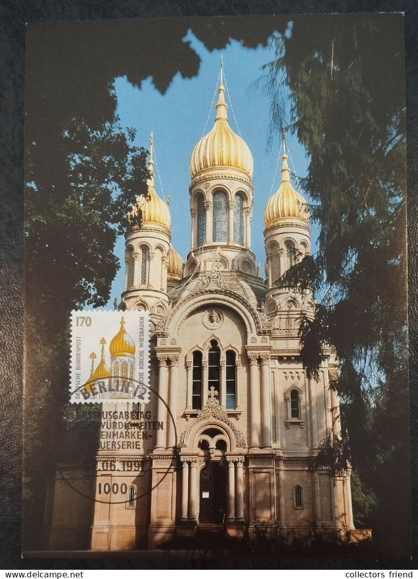 Germany BRD - 1991 - Maximum Card - Russische Kirche - 1981-2000