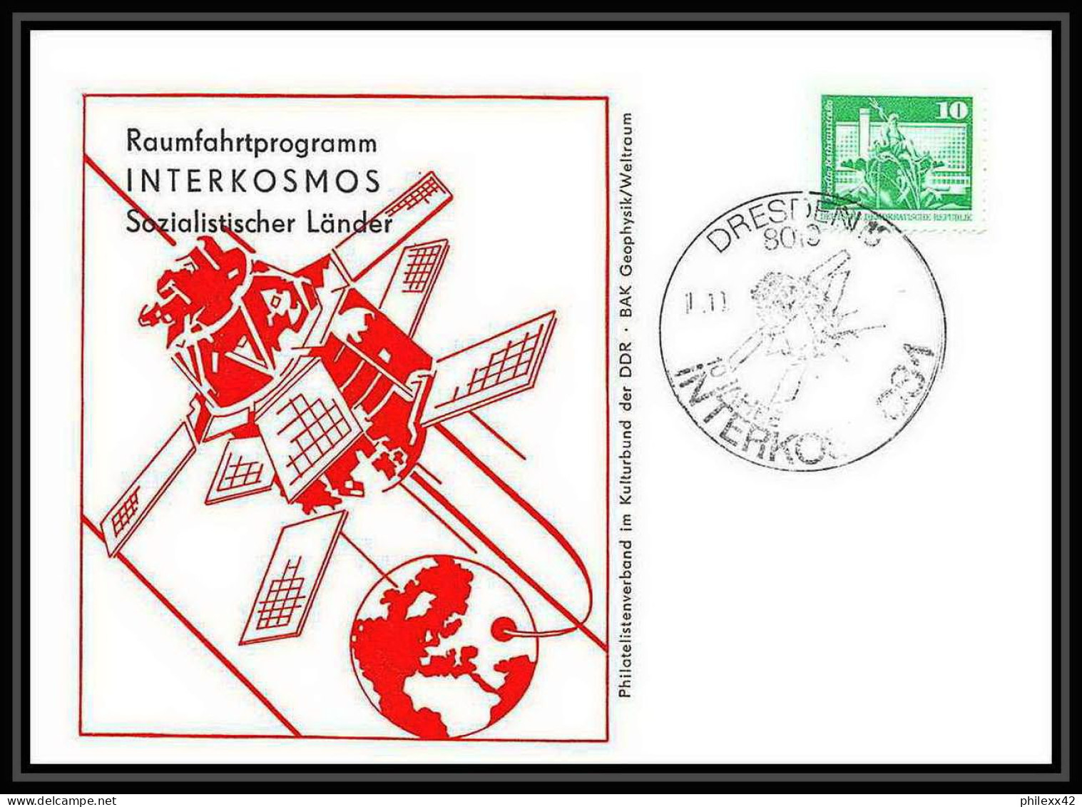 8250/ Espace (space Raumfahrt) Lettre (cover Briefe) 1979 Intercosmos Dresden Allemagne (germany DDR) - Europa