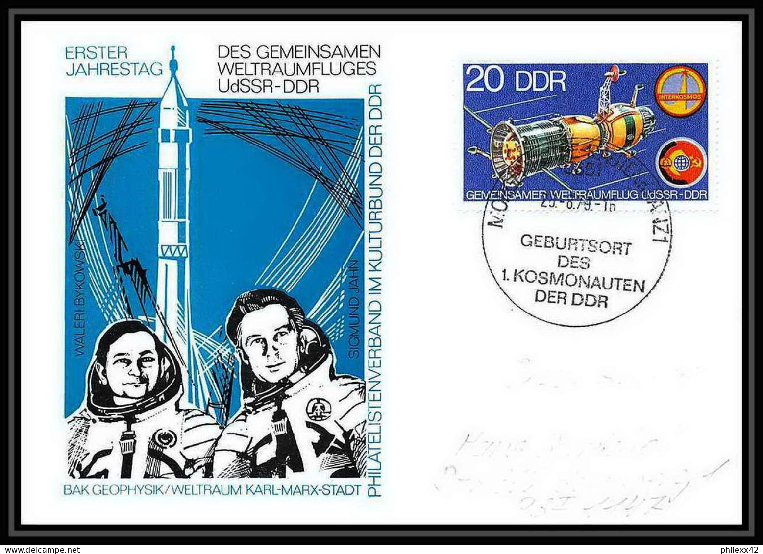 8248/ Espace (space Raumfahrt) Lettre (cover Briefe) 26/8/1979 Kosmonauten Allemagne (germany Udssr DDR) - Europa