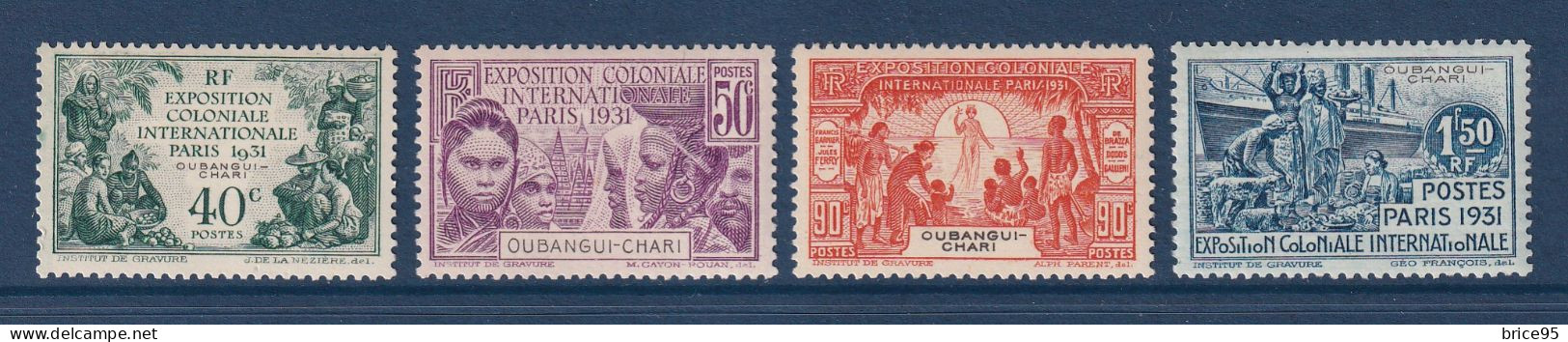 Oubangui - YT N° 84 à 87 ** - Neuf Sans Charnière - N° 85 Avec Charnière - 1931 - Nuevos