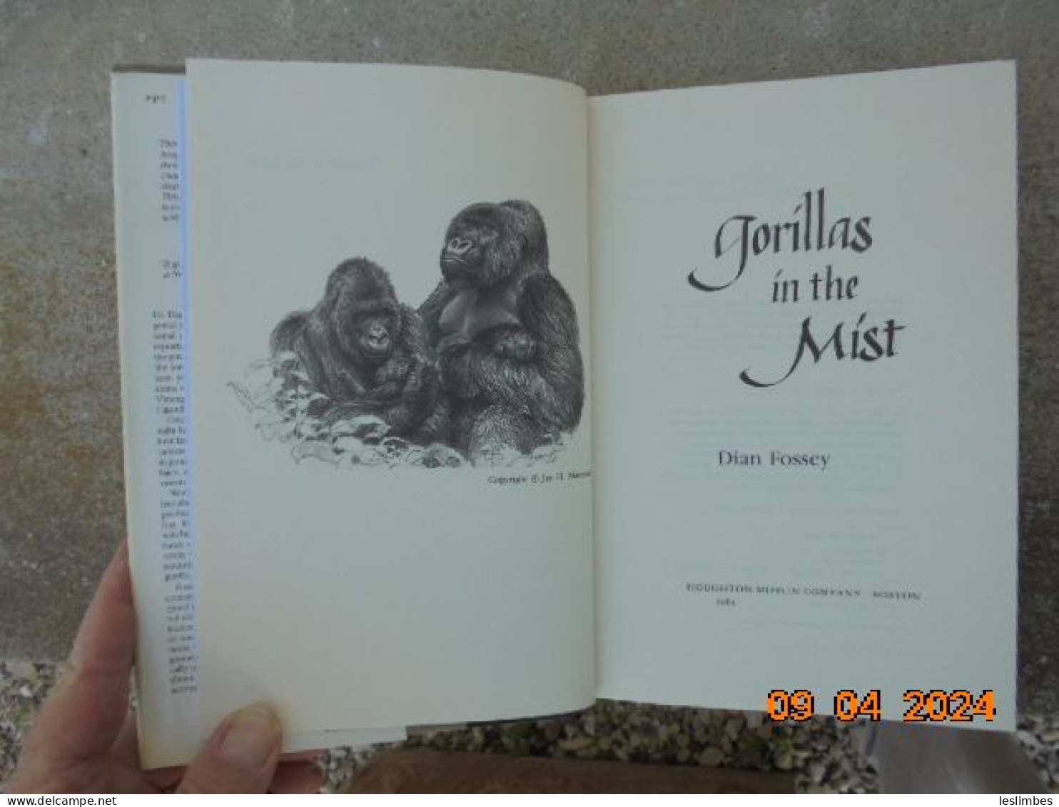 Gorillas in the Mist - Dian Fossey - Houghton Mifflin Company 1983