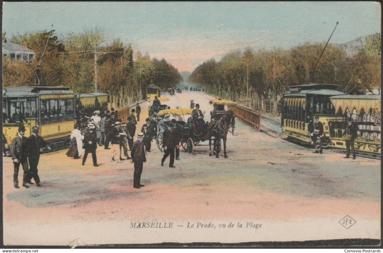 Le Prado, Vu De La Plage, Marseille, C.1910 - JFE CPA - Castellane, Prado, Menpenti, Rouet