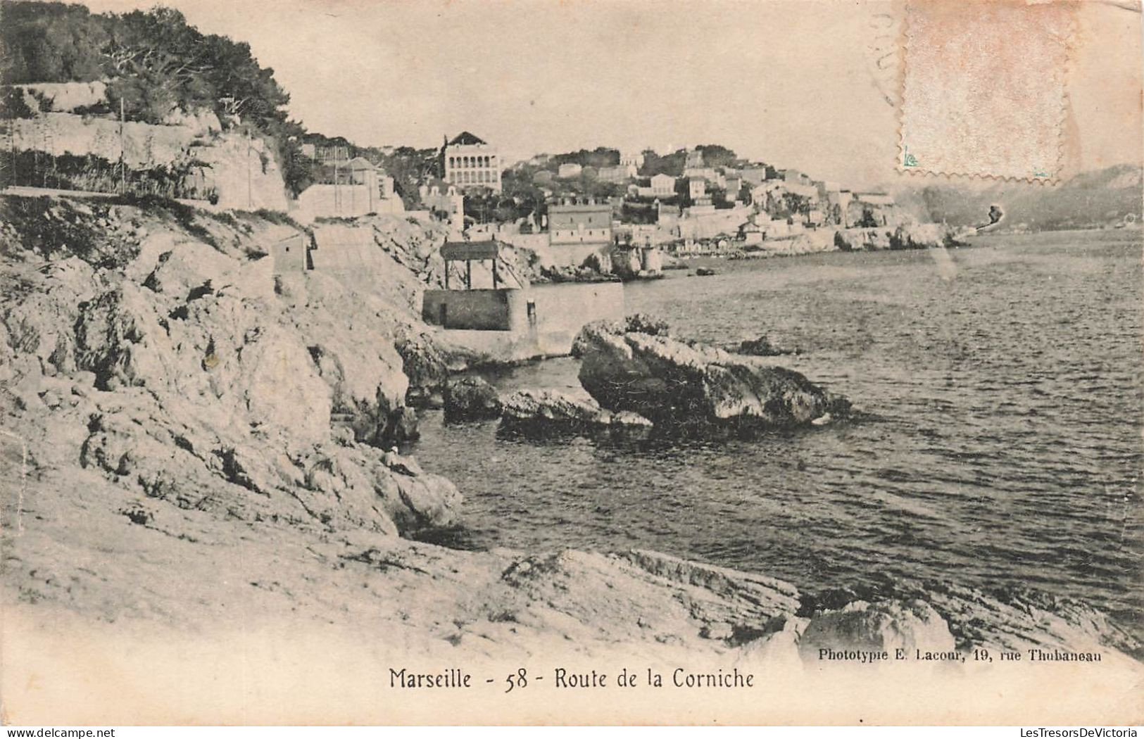 FRANCE - Marseille - Route De La Corniche - Carte Postale Ancienne - Ohne Zuordnung