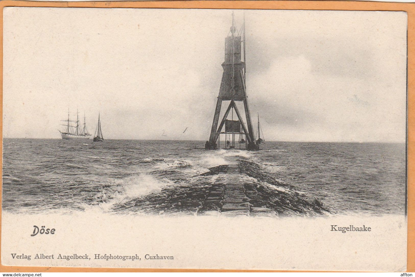 Dose Cuxhaven Germany 1901 Postcard - Cuxhaven