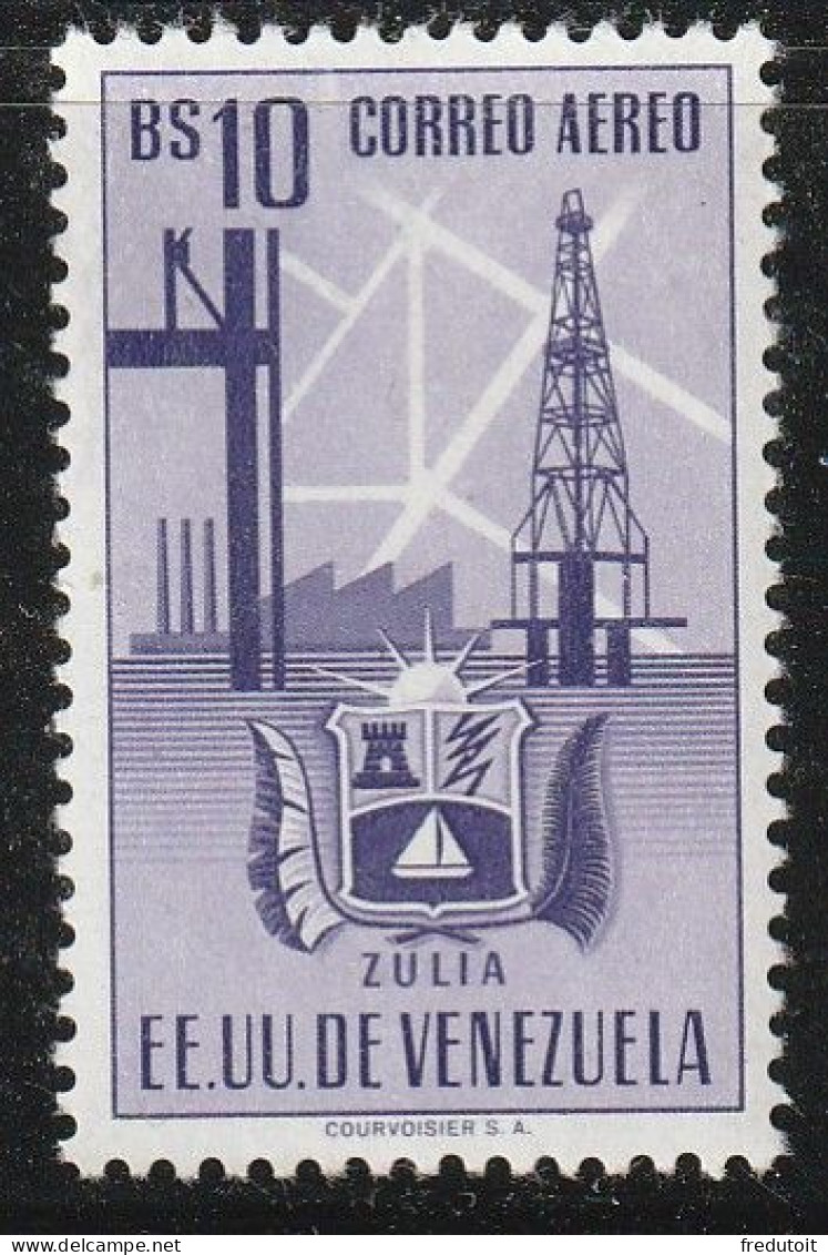 VENEZUELA - PA N°357 ** (1951) Armoiries De L'Etat De Zulia : 10b Violet - Venezuela
