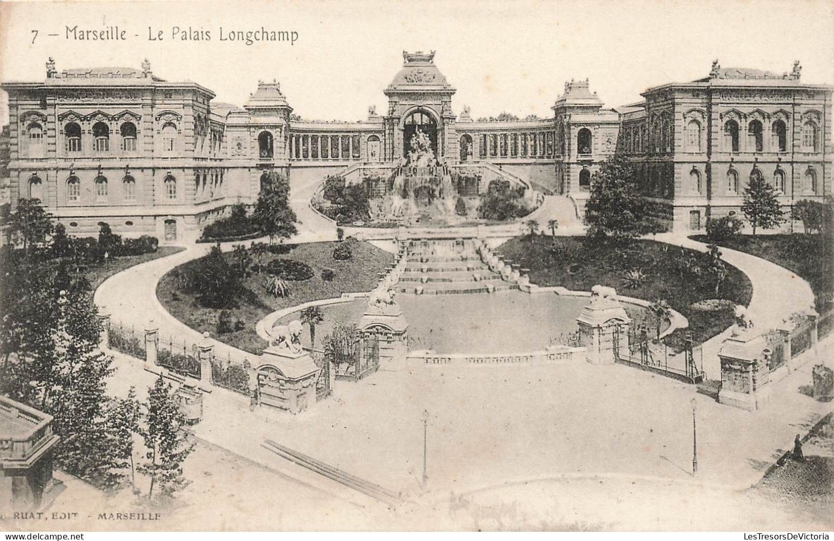 FRANCE - Marseille - Le Palais Longcamp - Carte Postale Ancienne - Ohne Zuordnung