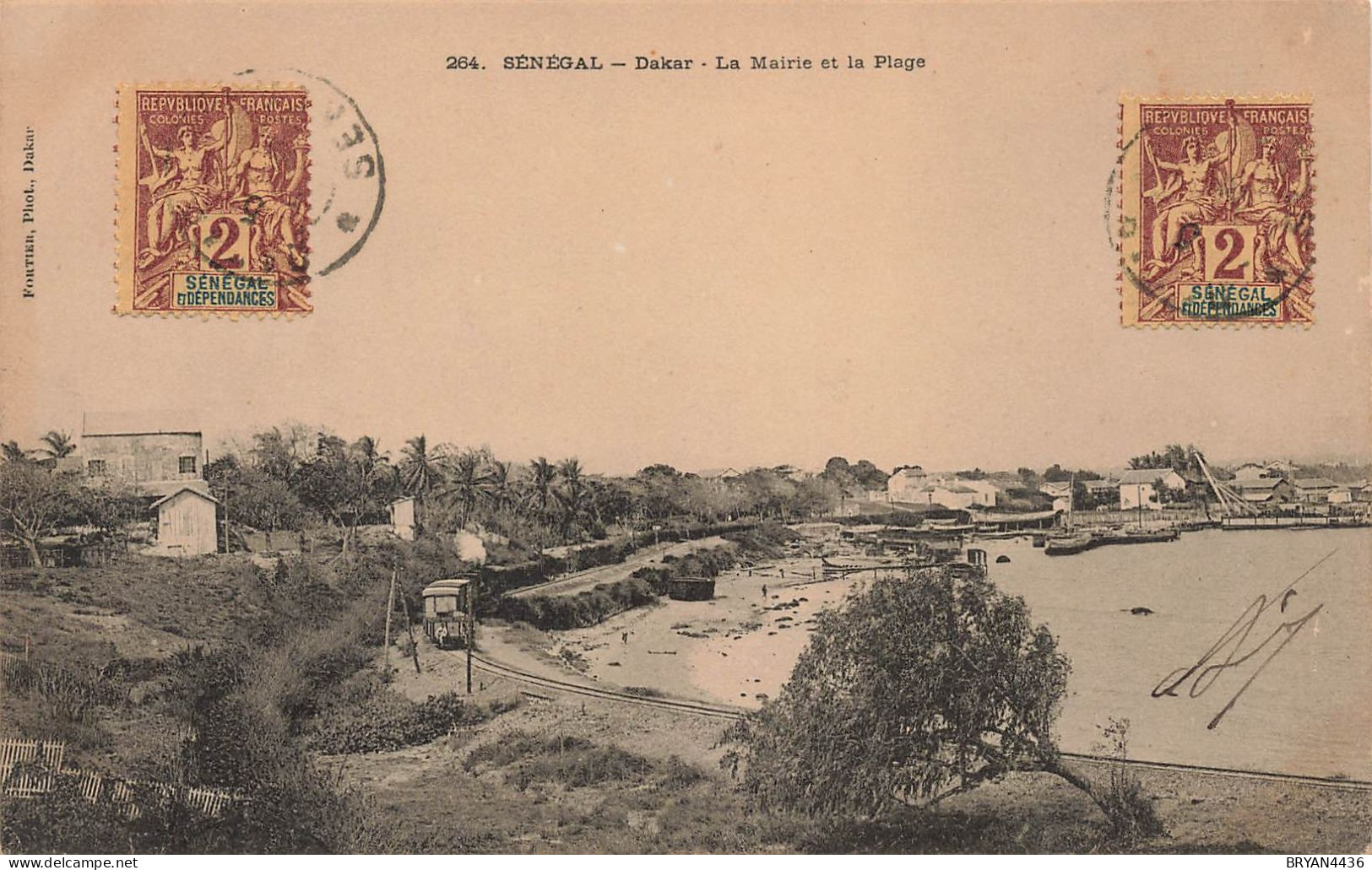 SENEGAL - DAKAR - LA MAIRIE ET LA PLAGE - Senegal