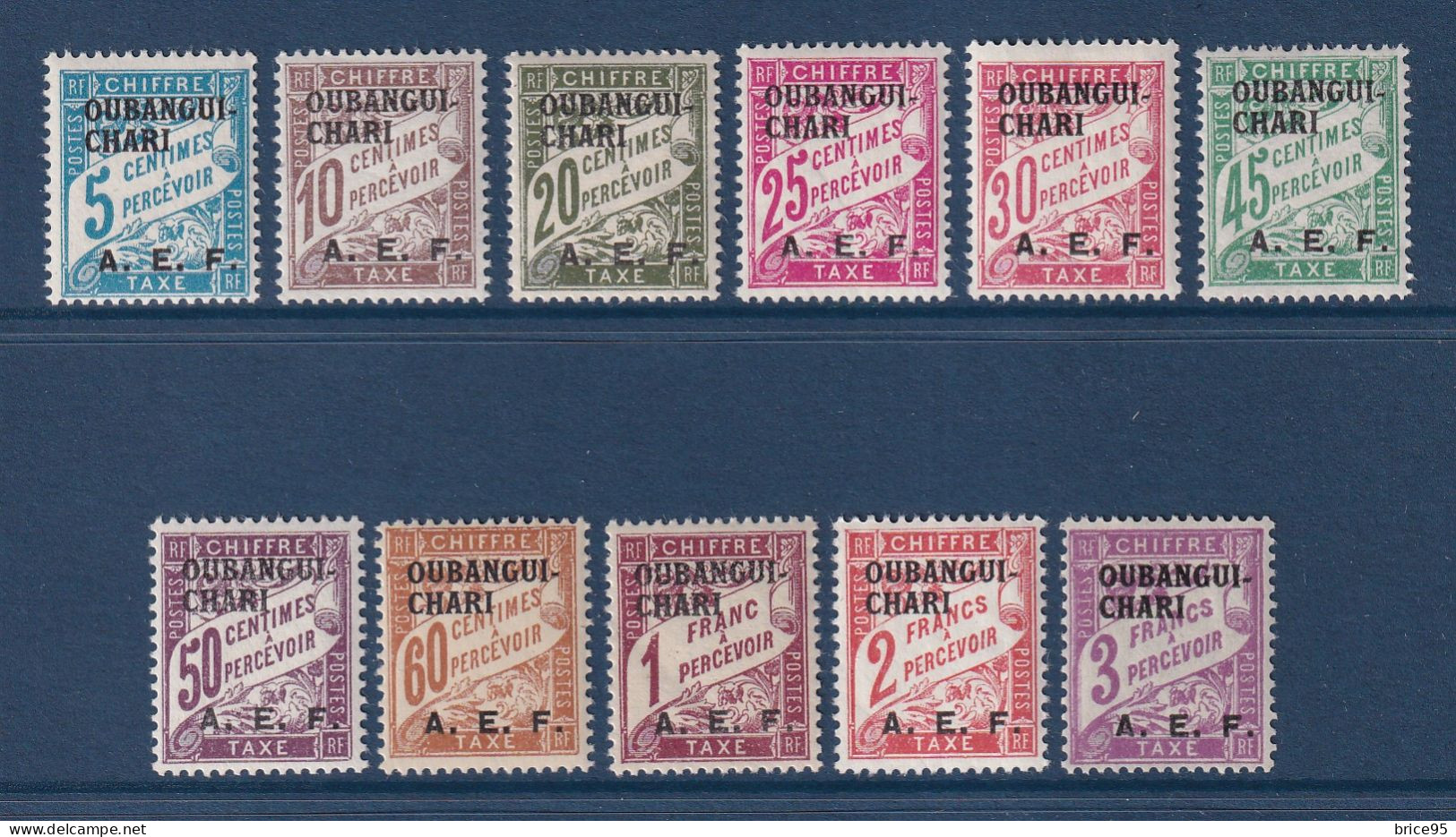 Oubangui - Taxe - YT N° 1 à 11 * - Neuf Avec Charnière - 1928 - Unused Stamps