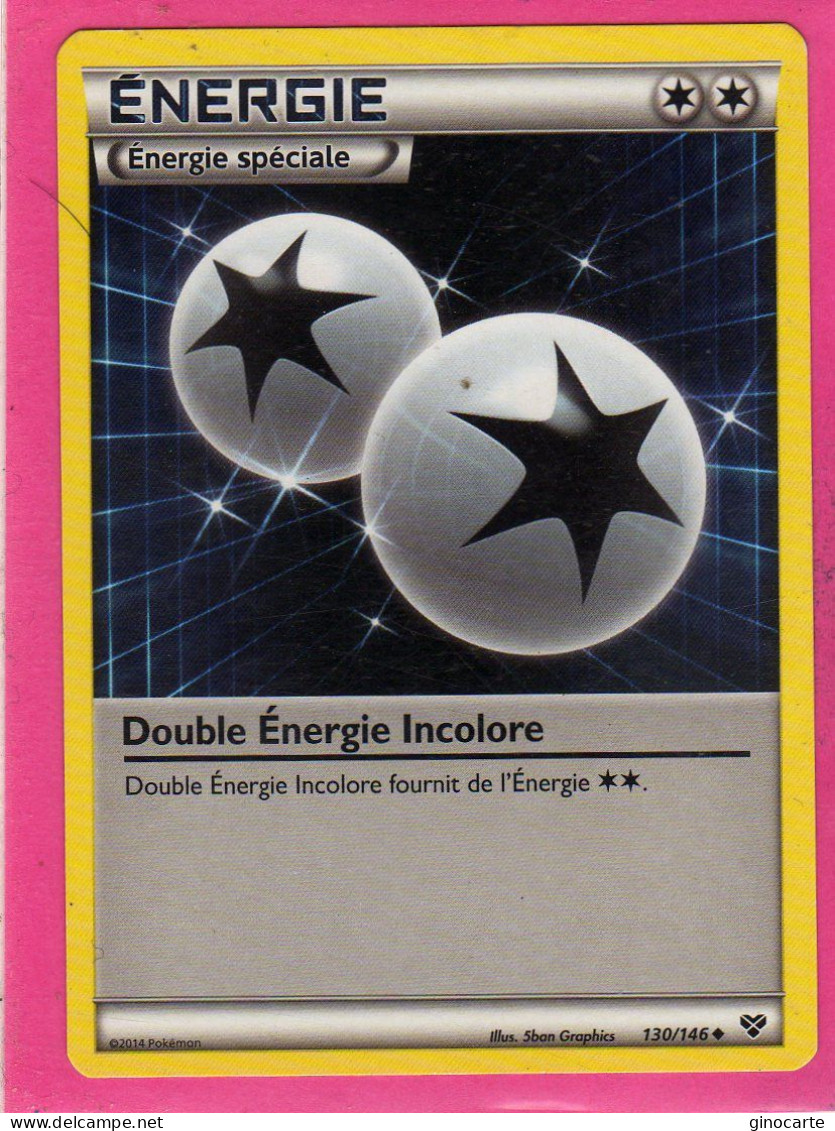 Carte Pokemon Francaise 2014 Xy Xy 130/146 Double Energie Incolore Neuve - XY