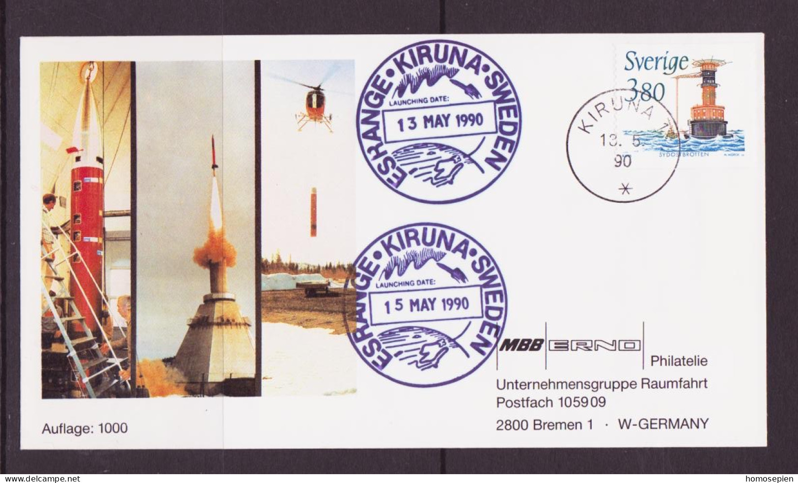 Espace 1990 05 13 - ERNO - Programme TEXUS - Missions TEXUS 25 Et 26 - Europa