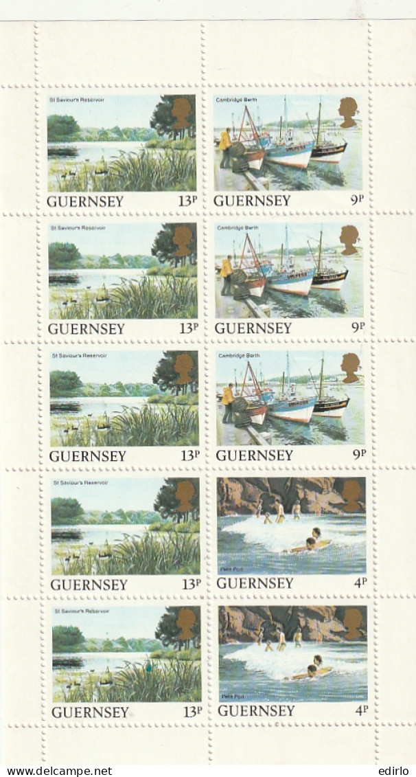 ///    GUERNESEY  ///    Guernsey St Saviour's Reservoir Cambridge Berth Petit Port 1984 ** - Guernsey