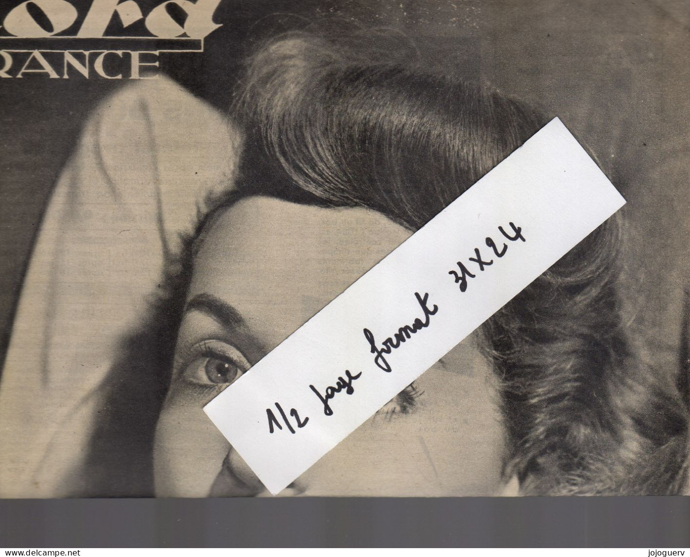 Extrait De Nord France : Lily Palmer  1 Page 1 Photo Format 25x32 ( Au Dos: Pub Pour Roubaix, Tourcoing, Lille... - 1950 - Today