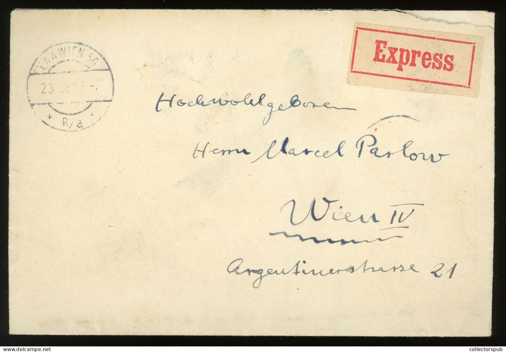 BUDAPEST 1923. Nice Express Indlation Cover To Vienna - Cartas & Documentos