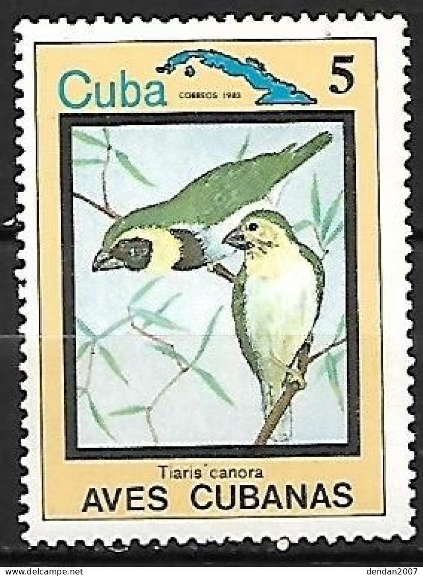 Cuba -MNH ** 1983 :   Cuban Grassquit  -  Phonipara Canora - Sperlingsvögel & Singvögel
