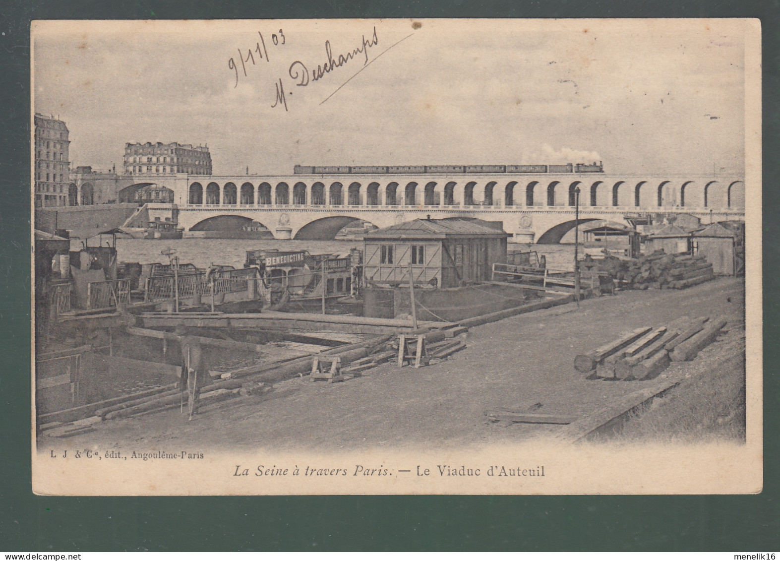 CP - 75 - Paris - Viaduc D'Auteuil - La Seine Et Ses Bords