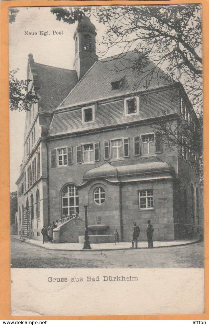 Gruss Aus Bad Durkheim Germany 1906 Postcard - Bad Dürkheim