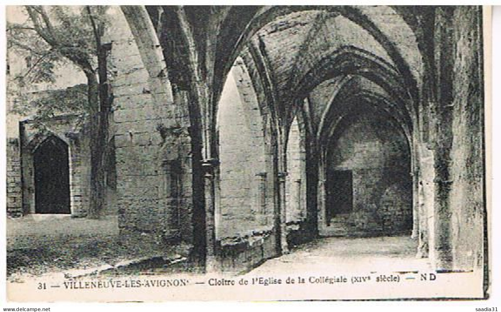 30  VILLENEUVE LES AVIGNON CLOITRE DE L EGLISE DE LA COLLEGIALE - Villeneuve-lès-Avignon