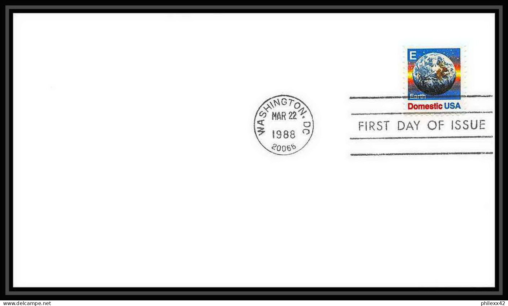 9596/ Espace (space Raumfahrt) Lettre (cover Briefe) 22/3/ Washington Fdc 1988 USA - United States