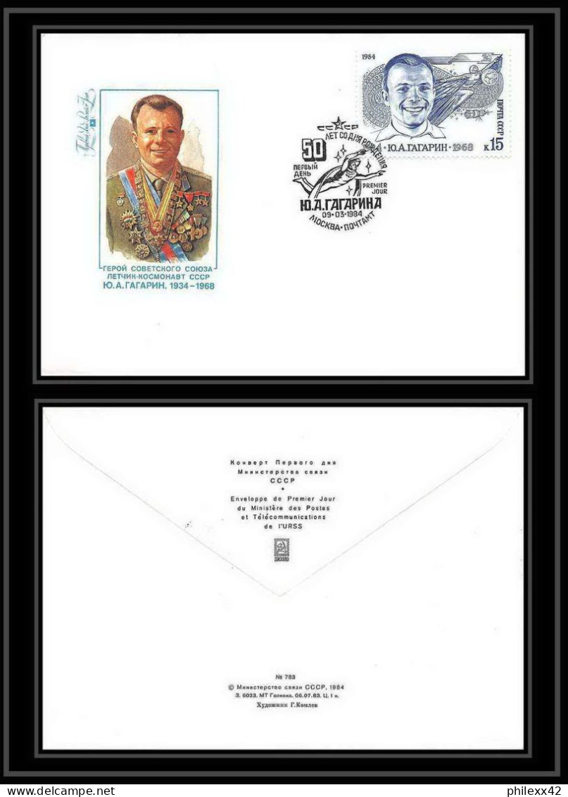 9119/ Espace (space Raumfahrt) Lettre (cover Briefe) 9/3/1984 Gagarine Gagarin (Russia Urss USSR) - Rusia & URSS