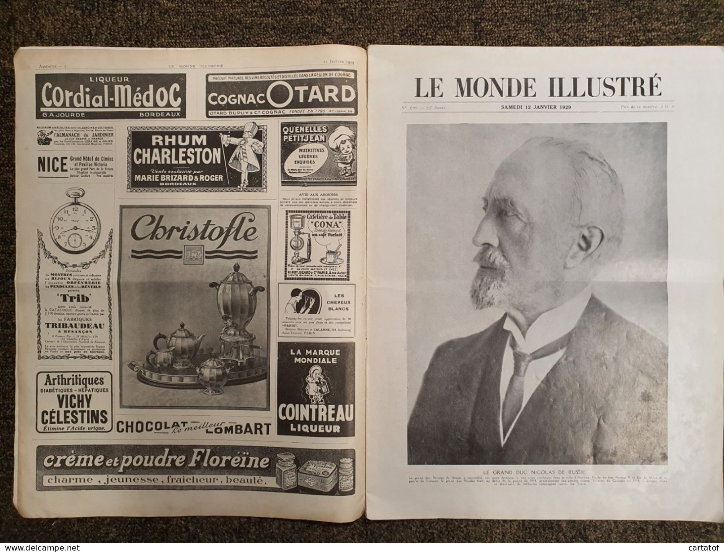 LE MONDE ILLUSTRE N° 3708 - 12 Janvier 1929 - Informaciones Generales