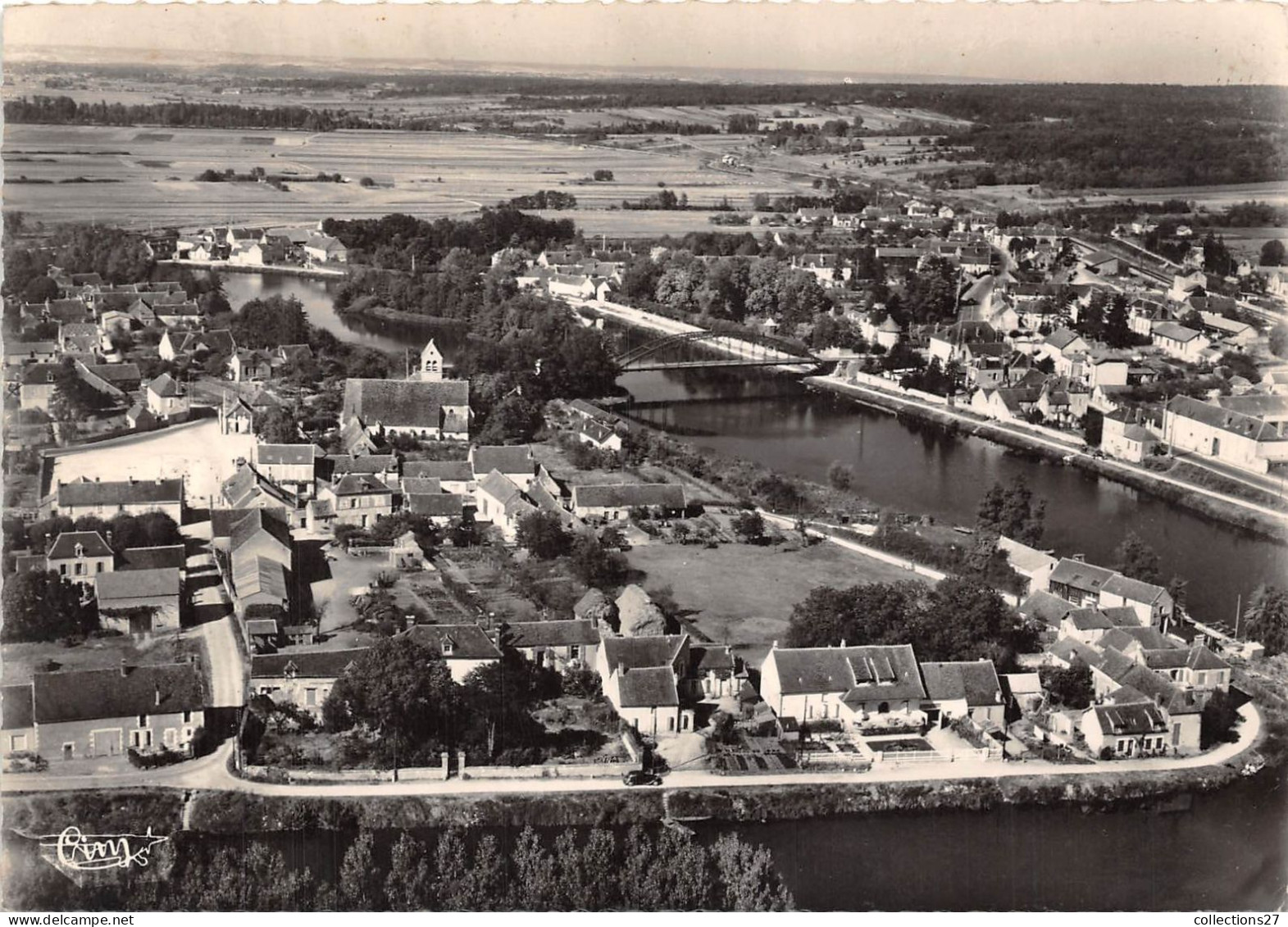 89-MONETEAU- VUE AERIENNE RIVE GAUCHE - Moneteau