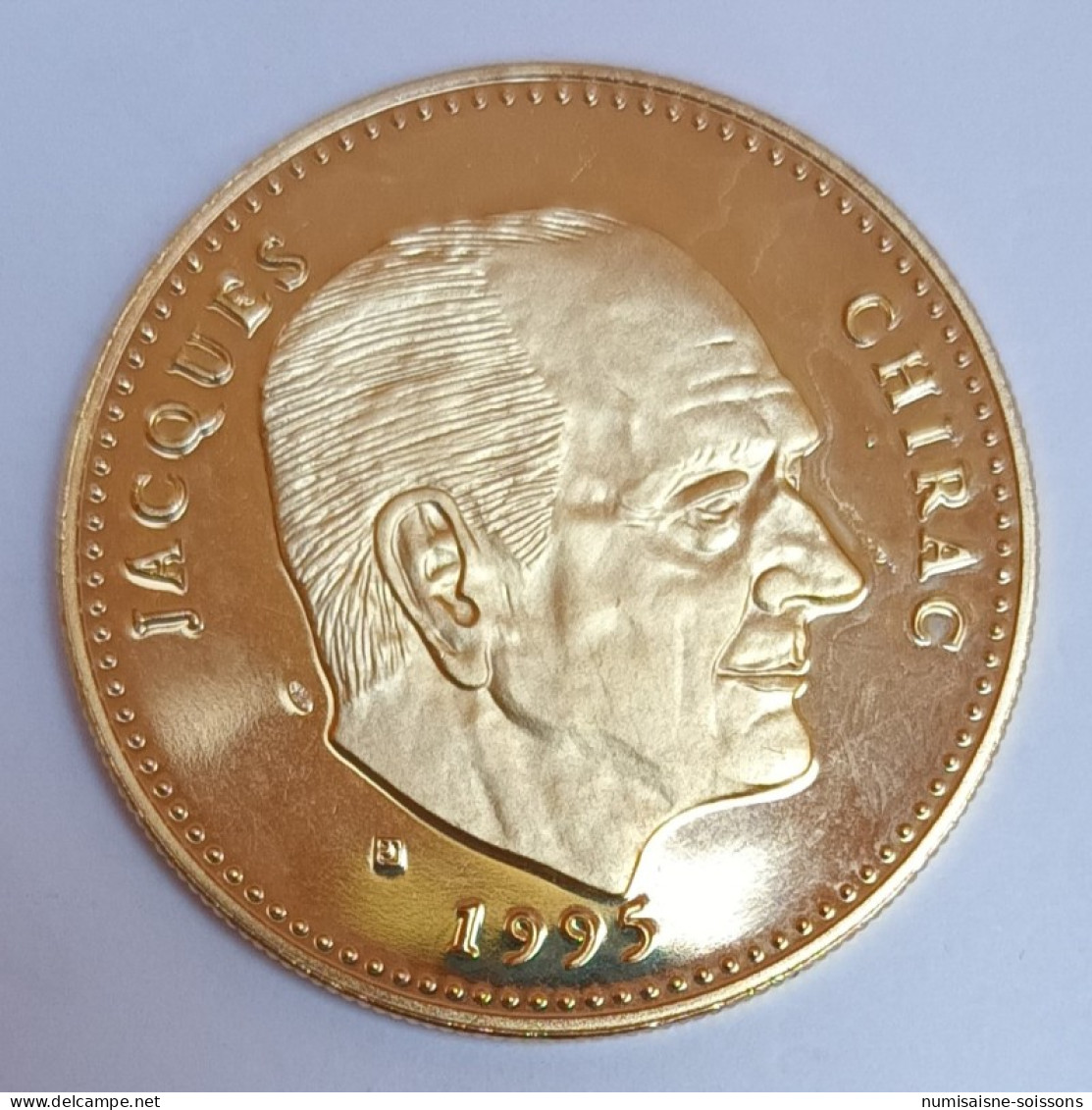 FRANCE - MÉDAILLE - PRÉSIDENT JACQUES CHIRAC - 1995 - 2007 - BRONZE FLORENTIN - BE - Sonstige & Ohne Zuordnung