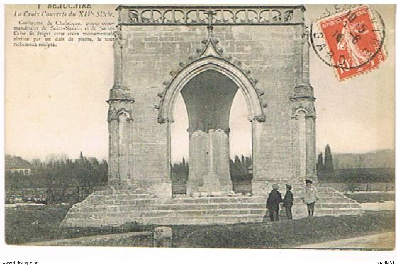 30  BEAUCAIRE LA CROIX COUVERTE 1914 - Beaucaire